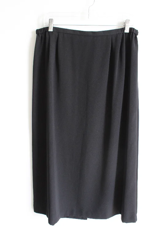 Vintage N Touch Black Skirt | 18 chiffon skirt delicate