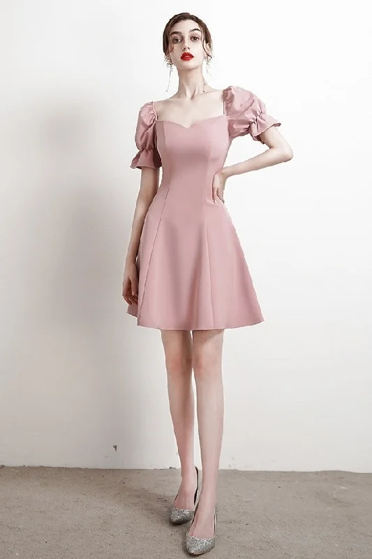 Soft Vintage Short Homecoming Dresses Simple Style Party Dresses OMB25 Tunics Polka dots