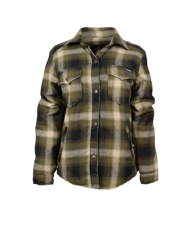 STS Ranchwear Womens Trapper Shirt Green/Navy Plaid 100% Polyester Cotton Jacket Nylon Jacket Polyester Jacket Spandex Jacket