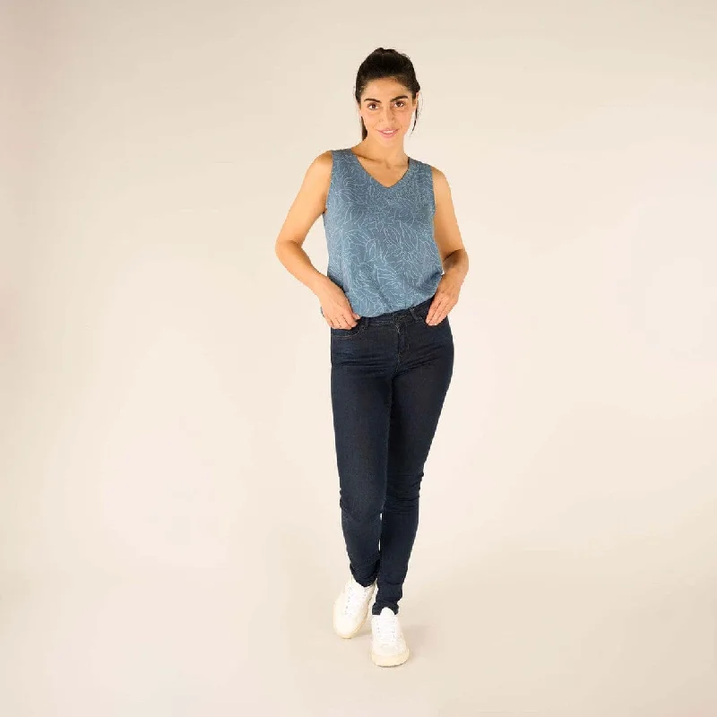 W's Neha V-Neck Tank Top - Modal & Organic cotton strapless tank top