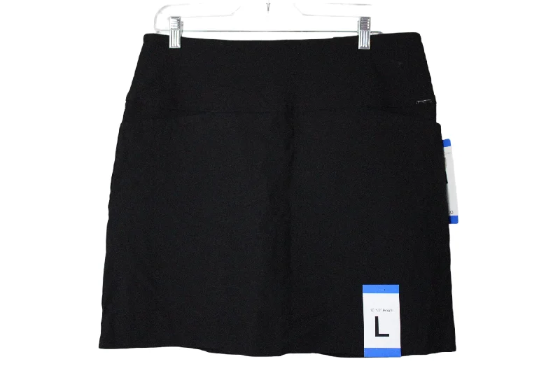 NEW S.C. & Co. Black Stretch Skirt | L cashmere skirt rich