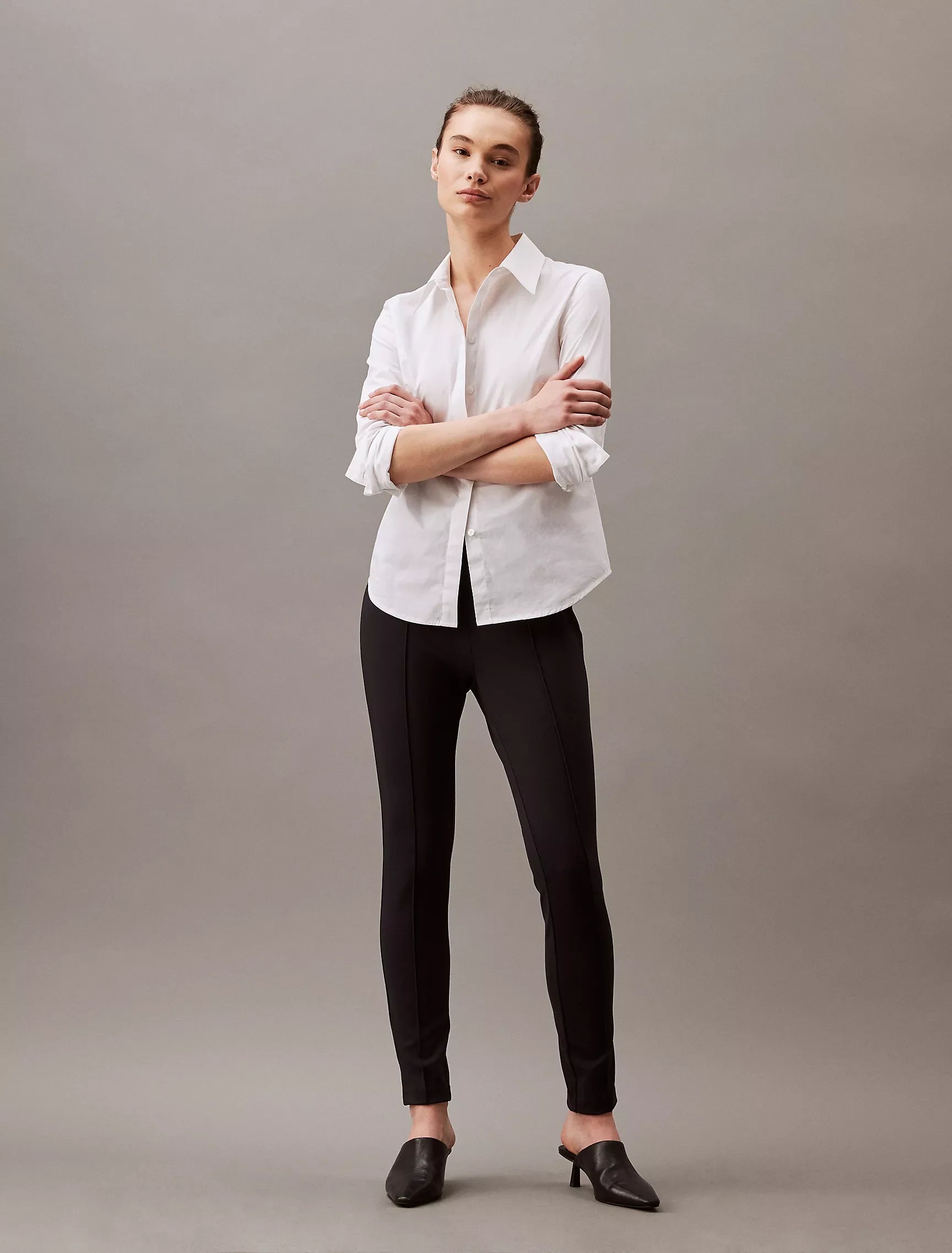 Calvin Klein Ponte Skinny Fit Pants - Women Casual Plaid Pants
