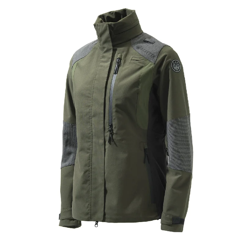 Beretta Womens Extrelle Active EVO Jacket Green Denim Jacket Leather Jacket Suede Jacket