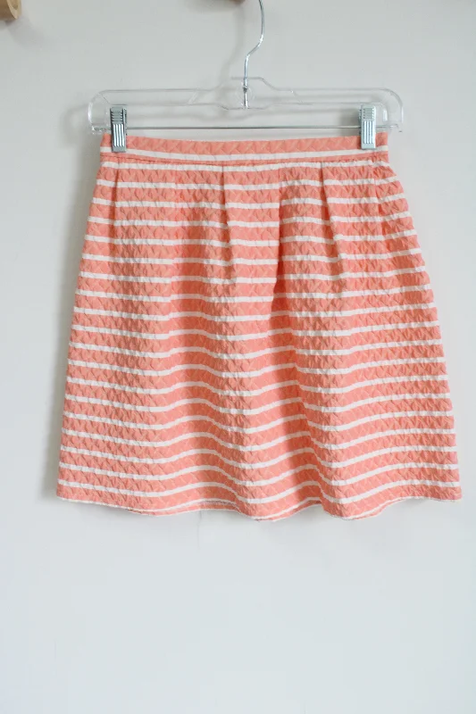 Naf Naf Pairs Pink White Skirt | 34 lace skirt intricate