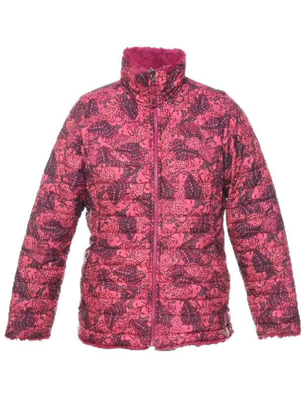 The North Face Puffer Jacket - M Collared Jacket Crew Neck Jacket Turtle Neck Jacket