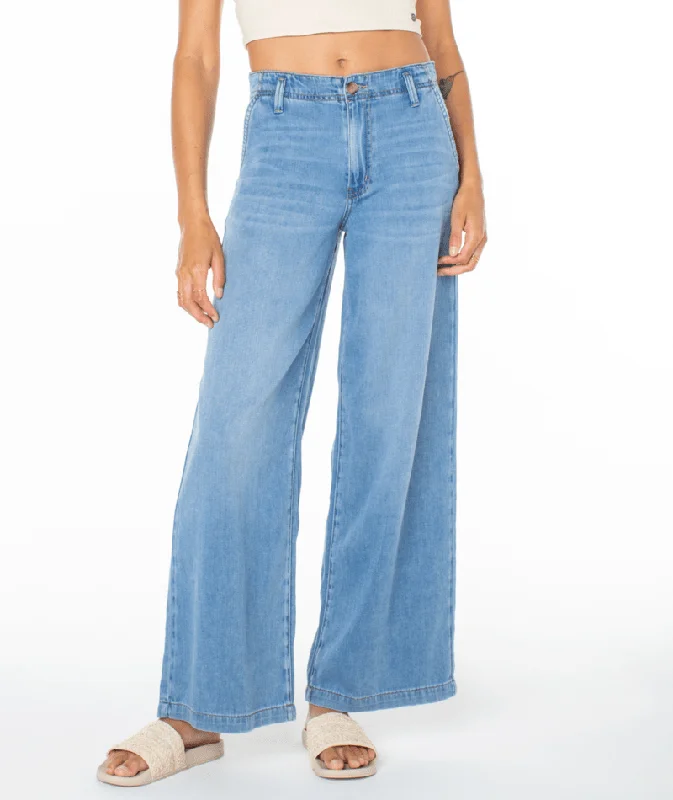 Roxy Womens Pants Kalani Denim Fashionable Sporty Pants