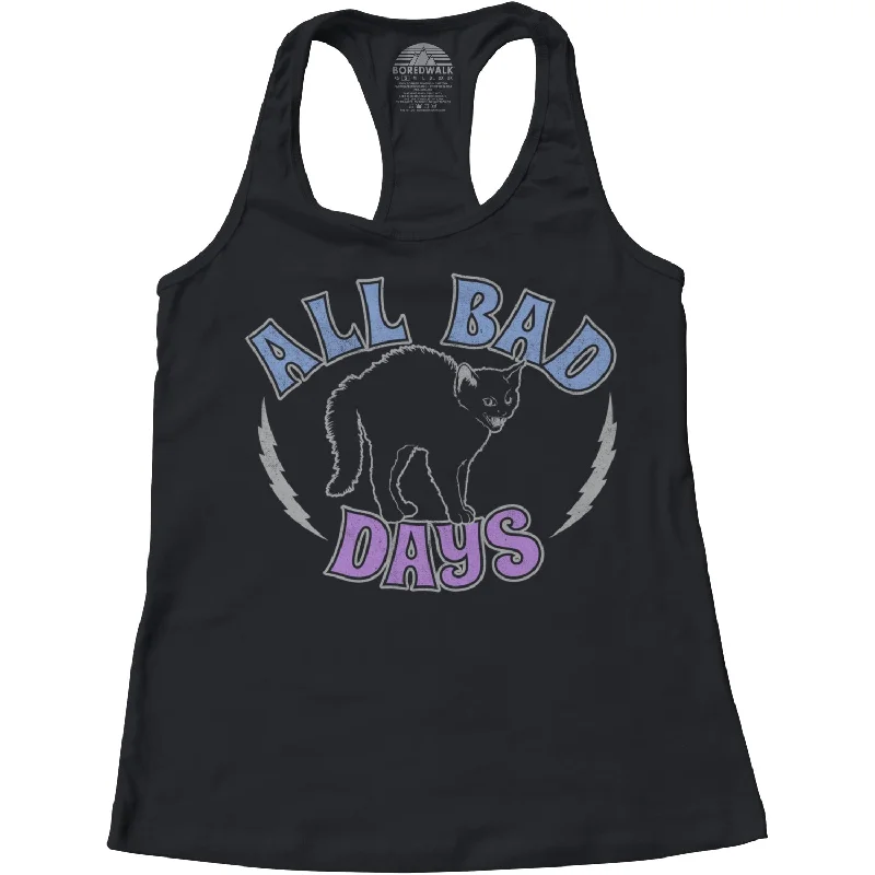 Women's All Bad Days Racerback Tank Top athletic tank top