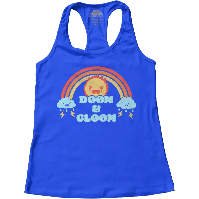 Women's Doom and Gloom Racerback Tank Top cropped tank top