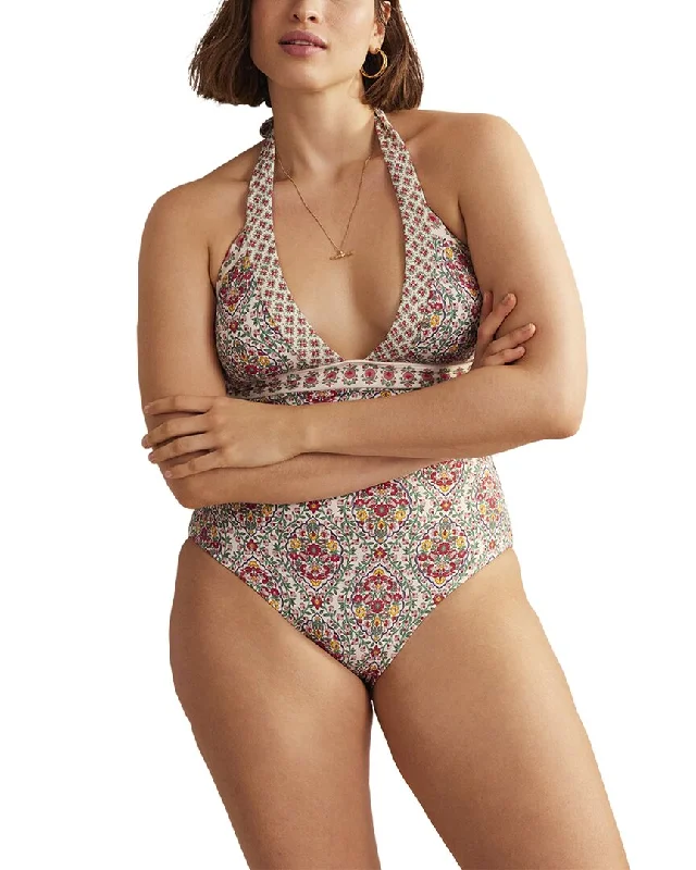 Boden Ithaca Halter Swimsuit High-Waisted Swimwear