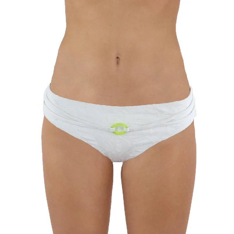 Womens Textured Lined Swim Bottom Separates Strap Bikini Set