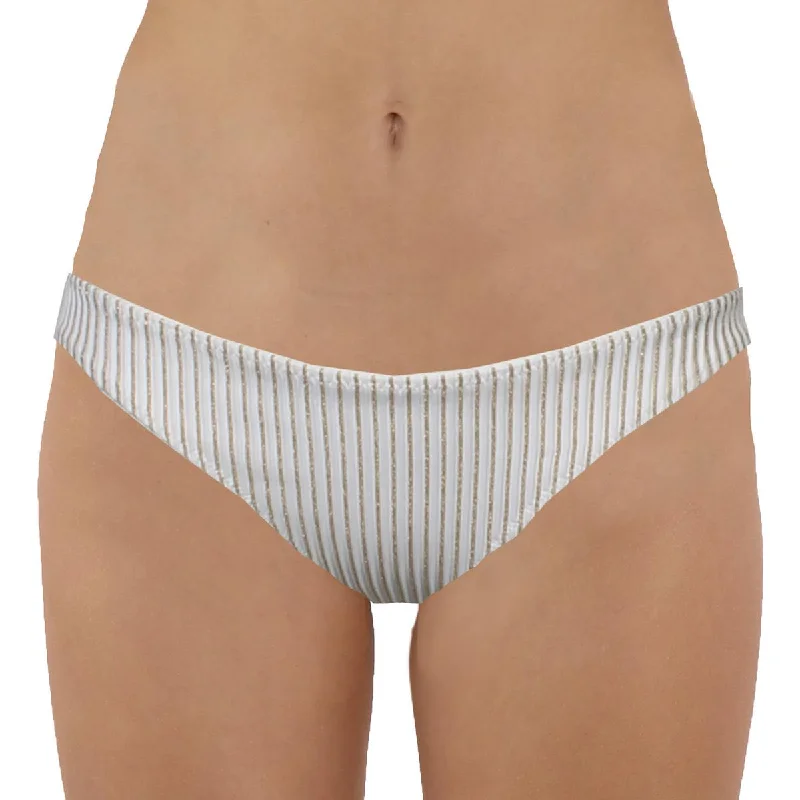 The Eva Womens Metallic Beachwear Swim Bottom Separates Strap Bikini Set