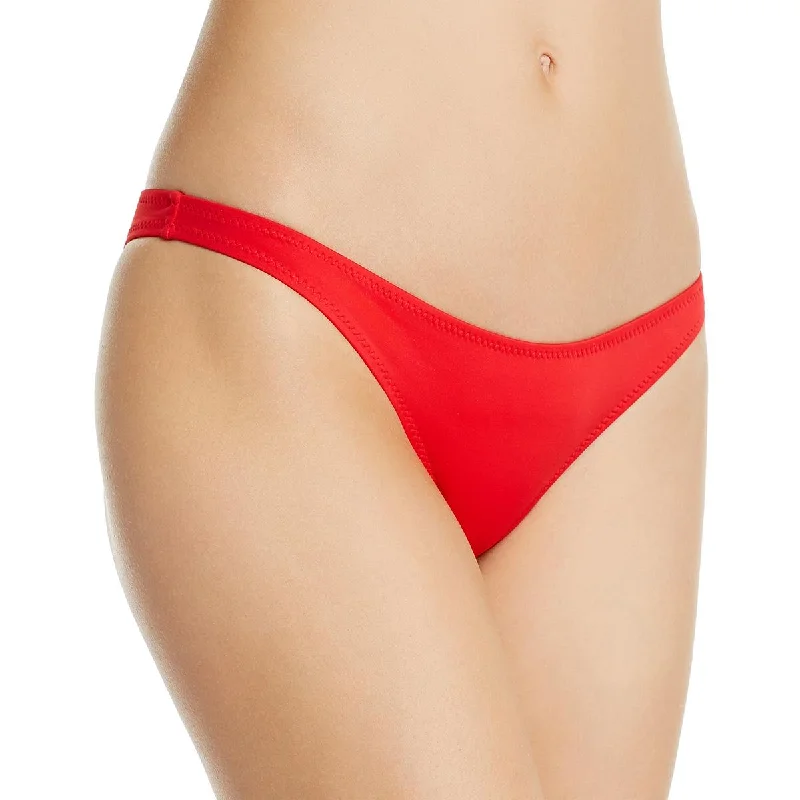 Rachel Bottom Womens Solid Recycled Polyester Swim Bottom Separates Beach Ready Swimsuit