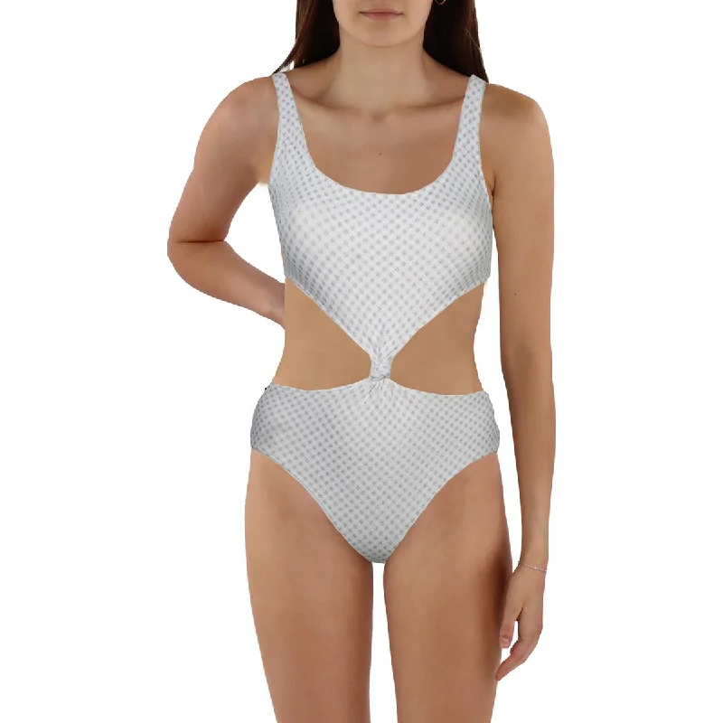 The Bailey Womens Knit Polyester One-Piece Swimsuit Swimsuit with Skirt
