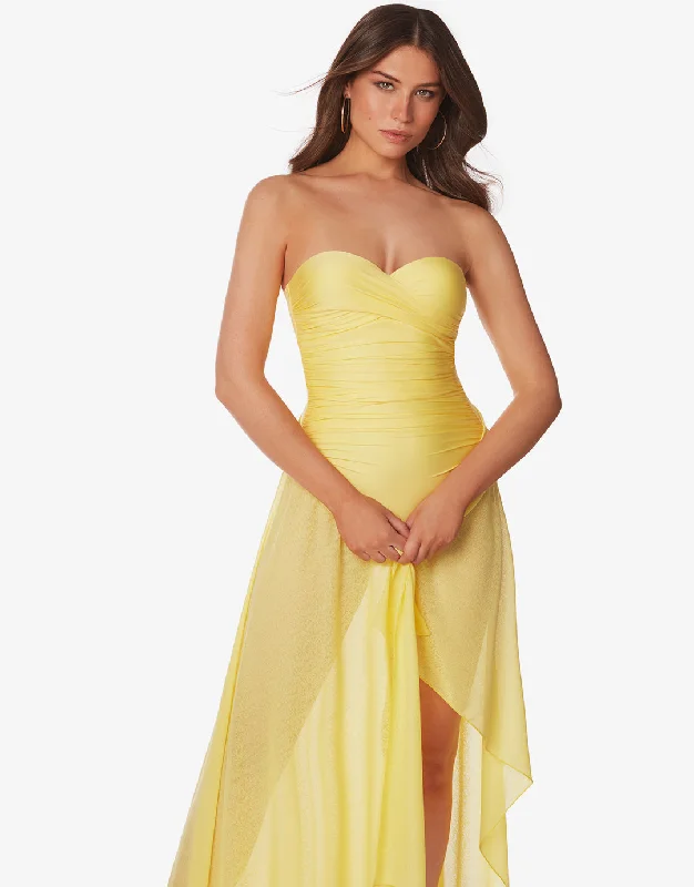 Ceylan Underwired Bandeau Swimsuit - Mimosa Luxury Swimsuit Style