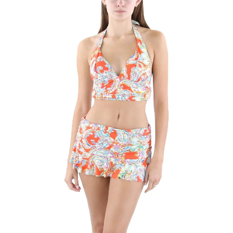 Lauren Ralph Lauren Womens Hipster Summer Swim Bottom Separates Sexy Two-Piece Set