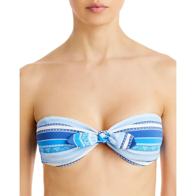 Lemlem Womens Eshal Printed Bandeau Swim Top Separates Chic Swimsuit Cover-Up