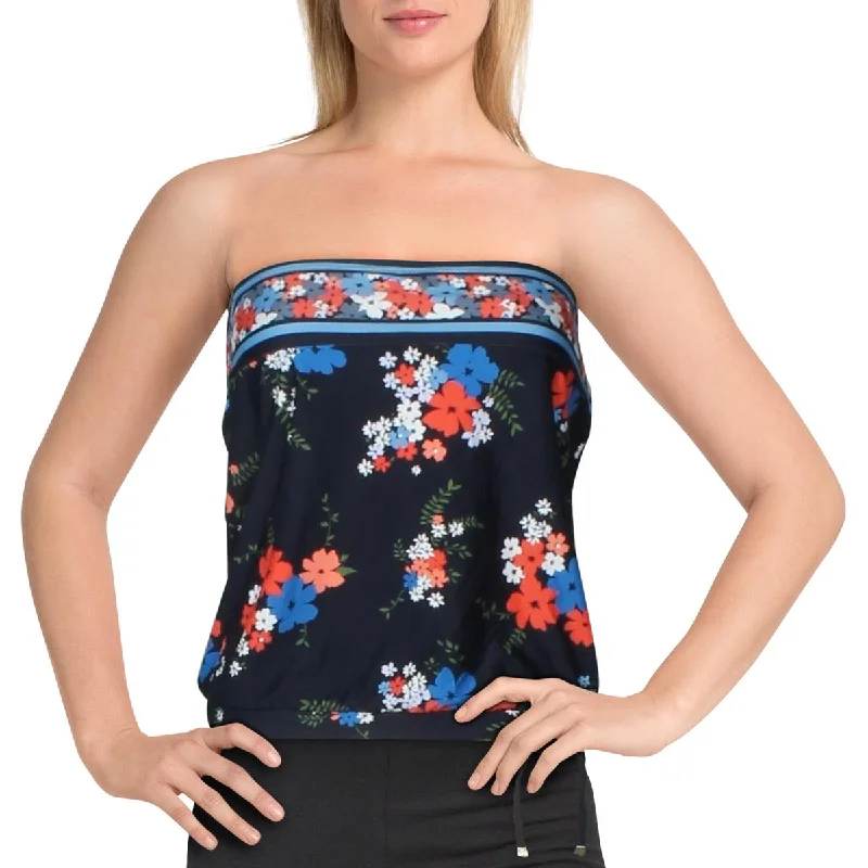 MICHAEL Michael Kors Womens Tankini Floral Bandini Floral Print Swimsuit