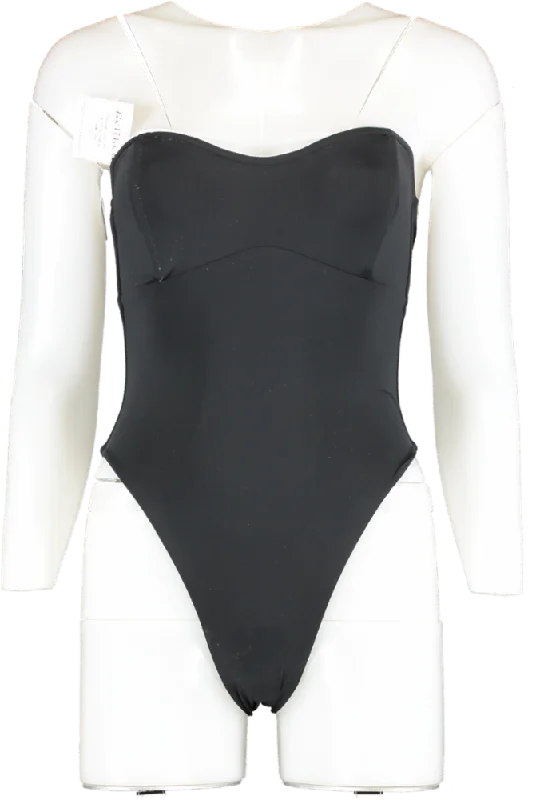 Myra Swimwear Black Otis One Piece UK S Mesh Detail Bikini