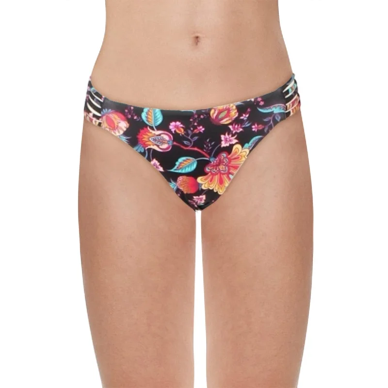 Nanette Lepore Womens Alana Floral Strings Swim Bottom Separates Trendy Swimwear Set