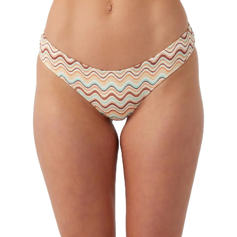 O'Neill Womens Juniors Printed Hipster Swim Bottom Separates Sporty Racerback Swimsuit