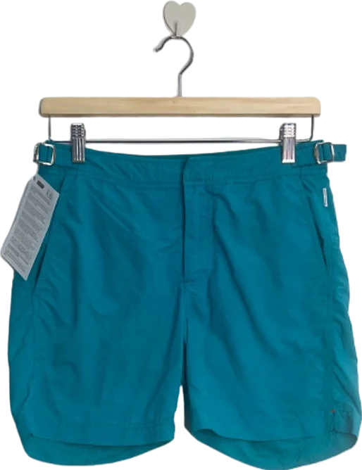 Orlebar Brown Teal Bulldog Swim Shorts UK 28 Classic Two-Piece Bikini