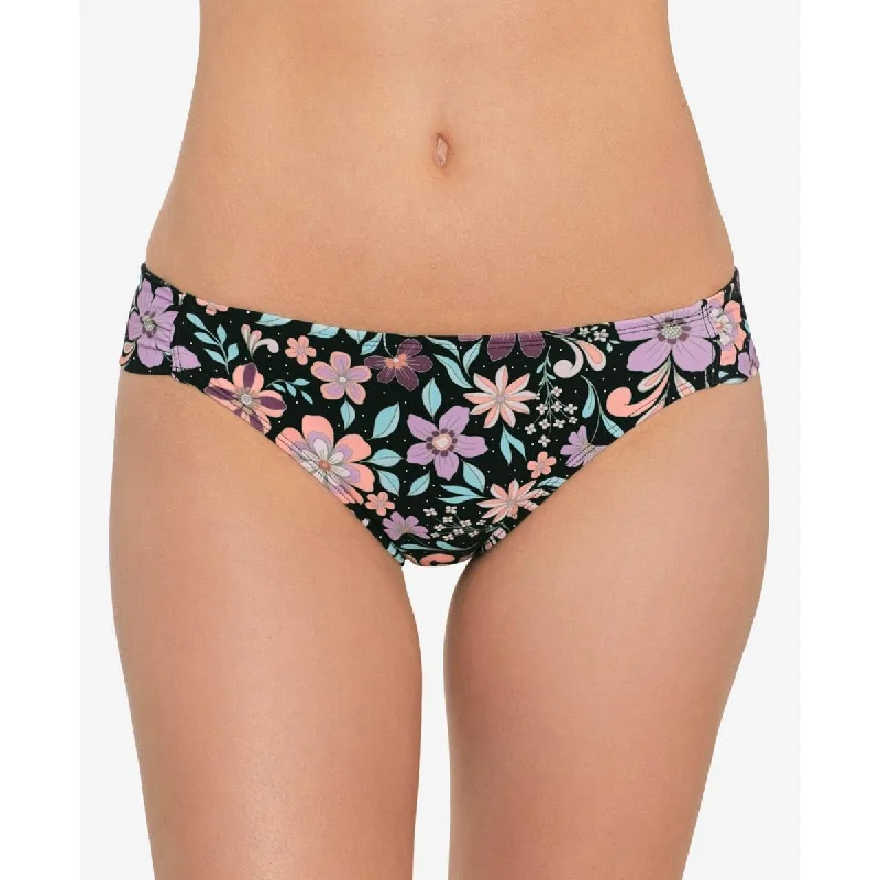 Salt + Cove Womens Juniors Floral Print Hipster Swim Bottom Separates Chic Beach Cover-Up