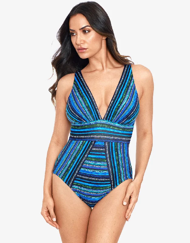 Veranda Odyssey Swimsuit - Blue Soft Beachwear Set