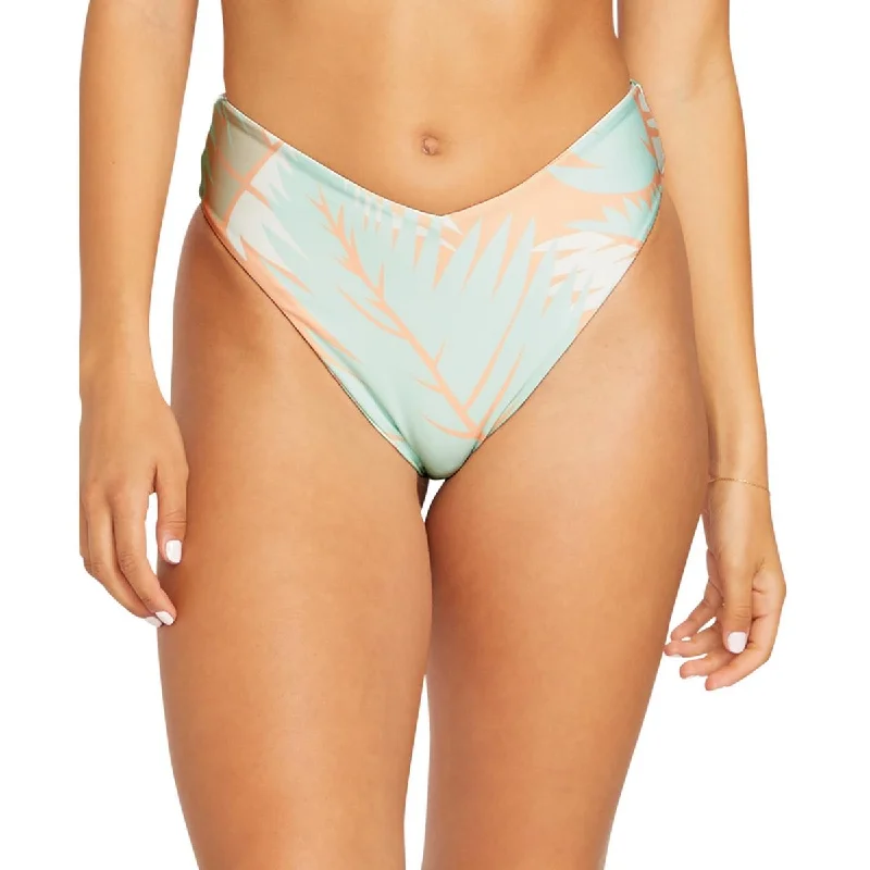 Volcom Womens Juniors Beachwear Printed Swim Bottom Separates Strap Bikini Set