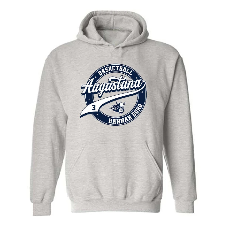 AU - NCAA Women's Basketball : Hannah Burg - Classic Fashion Shersey Hooded Sweatshirt Hoodie with Set-In Sleeves Structured Classic AU - NCAA Women's Basketball : Hannah Burg - Classic Fashion Shersey Hooded Sweatshirt Hoodie with Set-In Sleeves Structured Classic
